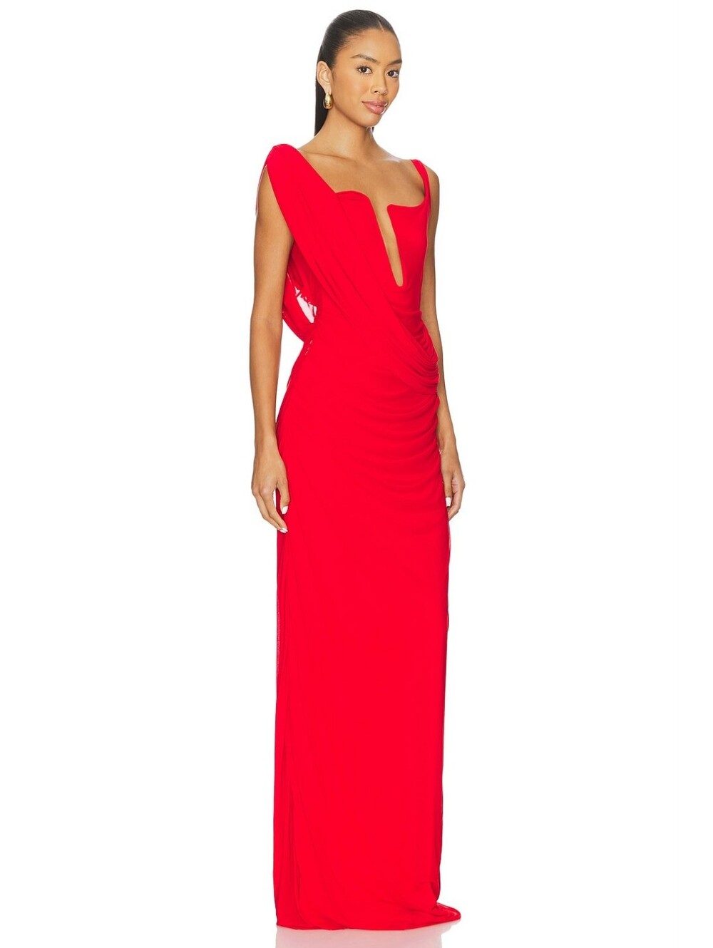 NWT $405 DEME BY GABRIELLA Adriana Dress in Red Medium See Description - Picture 2 of 9